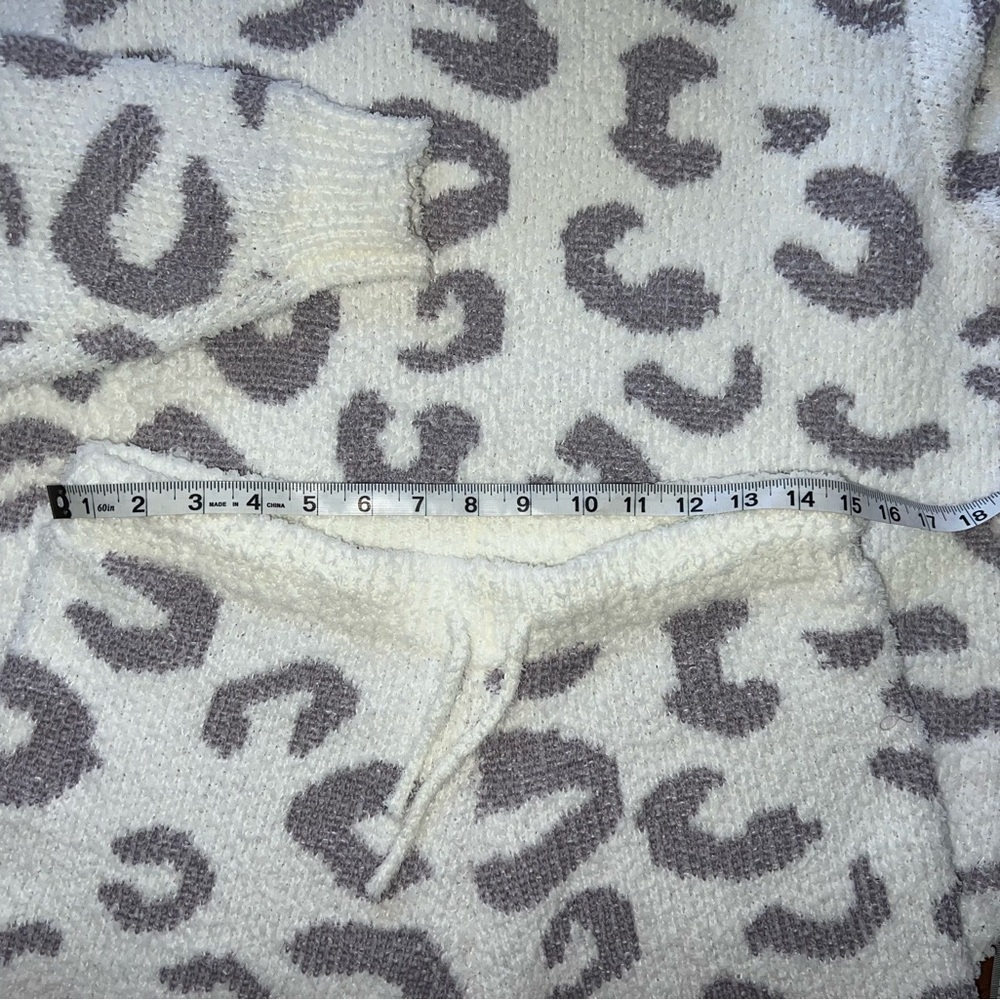 Cozy Dusty Purple Leopard Sweater & Shorts Set - Picture 9 of 12